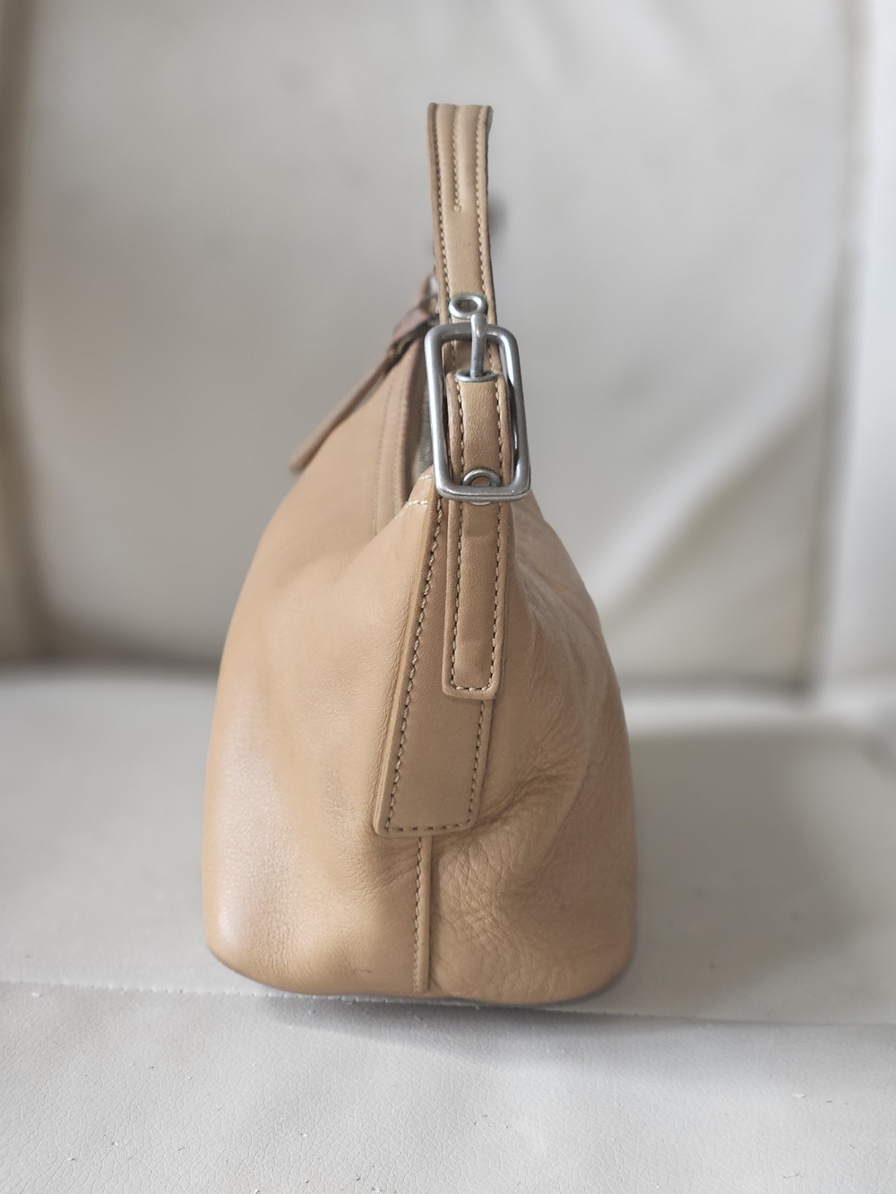 Vintage Coach Tan Leather Shoulder Hobo Bag - Picture 12 of 16